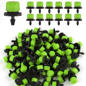 Lot de 100 goutteurs d'arrosage r&iquest;&iquest;glables 1/4"", Micro-Gouttes 360&iexcl;&atilde; pour syst&iquest;&iquest;me d'arrosage de Jardin, arroseurs Anti-Obstruction pour tuyaux de 4 mm/7 mm, Vert - Neuf