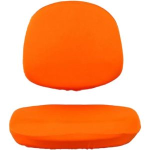 Ershi-Housse De Chaise Pivotante Souple Extensible Pour Ordinateur De Bureau, Orange[1424] - Neuf