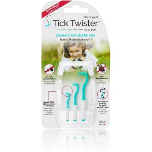 Kal-Tire Tique Pour Chien, Chat Et Humain (Set De 3 Tailles - Vert) - Retrait Facile, Rapide Et Sans Douleur ¿ Pince À Tique Avec Boîte De Rangement - Fabriqué En France - Neuf