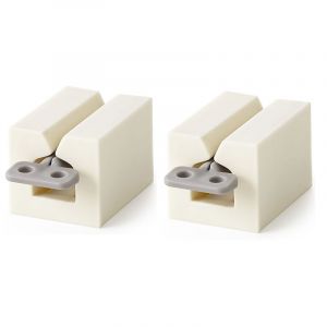 Lot De 2 Presse-Tubes De Dentifrice Rotatifs Multifonctions, Support Manuel Pour Dentifrice Blanc - Neuf