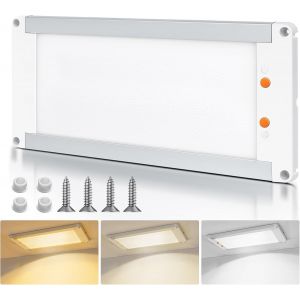 Subzonal-12v Plafonnier Led Camping-Car 11w Aluminum Lampe De Plafond, Dimmable 3cct 3000k/4500k/6500k &Eacute;clairage Int&eacute;rieur Pour Caravane Bateau Yacht, 32,5cmx14,5cm 1180 Lumen - Neuf