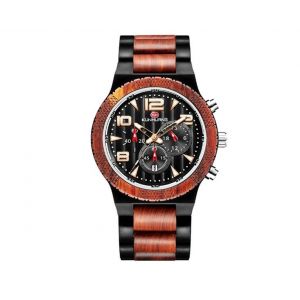 Montre De Sport &Agrave; Quartz En Bois De Santal Avec Grand Cadran, Affichage Lumineux Et Fonction Calendrier - Neuf