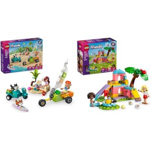KALANKA-Friends Chiens de Surf + Sets de Terrain de Jeu pour Cochon d'Inde Jouet de Construction pour Filles de 6 Ans et Plus 42641 + 42640 - Neuf