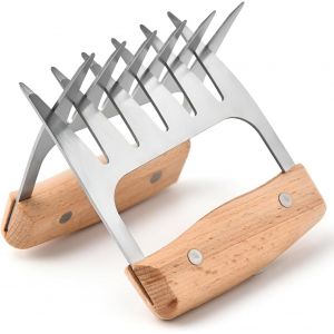 Lot de 2 griffes d'ours BBQ, griffes à viande en acier inoxydable, outils BBQ professionnels pour poulet, steak, porc - Accessoires pour barbecue - Neuf