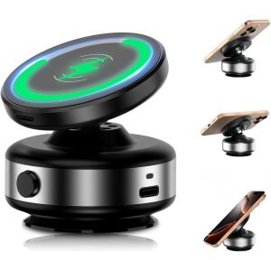 KALANKA-Support de t&eacute;l&eacute;phone magn&eacute;tique sans fil pour voiture, ventouse double face, support magn&eacute;tique, 15 W dans les chargeurs de voiture pour iPhone 12 13 14 15 16 Pro Max Plus Navigation - Neuf
