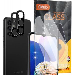 Sjzg-2 Pi&egrave;ces Protection &Eacute;cran Pour Avec Samsung Galaxy A14 5g Verre Tremp&eacute; Hd Film Vitre Protection &Eacute;cran Avec Cam&eacute;ra Arri&egrave;re Protecteur Anti-Rayures Duret&eacute; 9h,Sans Bulles,Coque Amical - Neuf