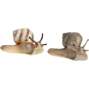 Mevronisshop-Figurines D'escargots En R&eacute;sine Pour D&eacute;cor De Jardin F&eacute;&eacute;rique Lot De 2 Accessoires De Micro- D&eacute;coration Pour Miniatures Pour Plantes - Neuf