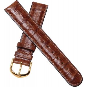 Eryi-Bracelet De Montre En Cuir Véritable Marron Tabac 18 Mm Pour Homme New Old Stock 1970 ¿ Bande Original De Type Militaire Vintage ¿ Strap D'horlogerie Antique Traditionnel - Neuf