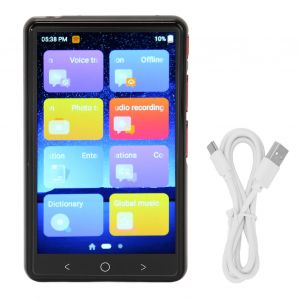 Traducteur intelligent 4 pouces, ecran IPS, WiFi, mode MP3, bidirectionnel, 135 langues, traduction vocale et photo, pour l'apprentissage en voyage, noir - Neuf
