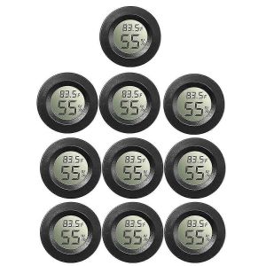 10pack Mini Hygromètre Thermomètre Mètre Moniteur Lcd Numérique Pour Serre Chambre Bébé Reptile Incuba-Bon - Neuf