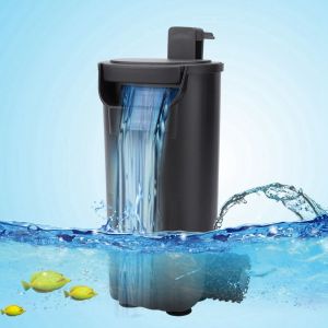Hjlian Pompe De Filtration Silencieuse Pour Aquarium, Reservoir De Tortues, Cascade A Faible Niveau D'eau, Prise Cn 250 V - Neuf