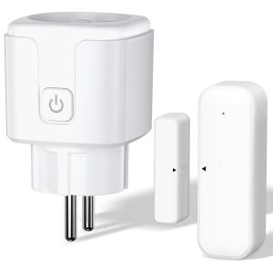 PATB-Interrupteur de Contact de Fenêtre pour Hotte Aspirante,Interrupteur de Contact de Fenêtre avec Prise Radio et Interrupteur Magnétique Compact pour Hotte Aspirante,Cheminée,Garage - Neuf