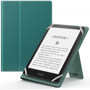 ?tui Universel pour 6"" 6.8"" 7"" Kindle eReaders Fire Tablette - Kindle/Voyaga/Lenovo/Sony Kindle E-Book E-Reader Tablette, Coque en PU avec Support R&iquest;&iquest;glable et Dragonne, Vert Jade - Neuf