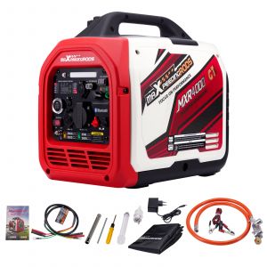 3500W Generateur Inverter electrique Bluetooth Essence/GPL Groupe electrogene Onduleur Silencieux Portable for Camping - Neuf