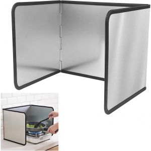 ERYI-Plaque Anti Projection Cuisine, 3 Côtés Anti Eclaboussure Cuisine Pliable Protection D'Écran Anti-Éclaboussures, Facile À Nettoyer Kitchen Gadgets Pour Cuisson, Rôtir, Évier (39X29X30Cm) - Neuf
