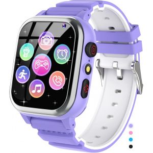 Montre Enfant 26 Jeux, Téléphone, Podomètre, Calories Sos Montre Connectée Garcon Garçons Filles Caméra Hd, Lecteur De Musique, Vidéo, 3 À 12 Ans Noël Cadeaux D'anniversaire - Neuf