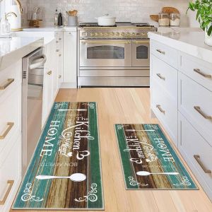 Kalanka-Tapi Cuisin Antiderapant,Tapis Cuisine Antidérapant Lavable,Tapis De Cuisine,Tapis De Cuisine Anti-Fatigue Au Design Abstrait Moderne Pour Couloir,Salle À Manger,Entrée Et Tapis De Porte - Neuf