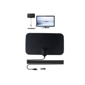 Antenne TV num&eacute;rique 1080p, port&eacute;e de 80 km, amplificateur de signal int&eacute;rieur - Neuf