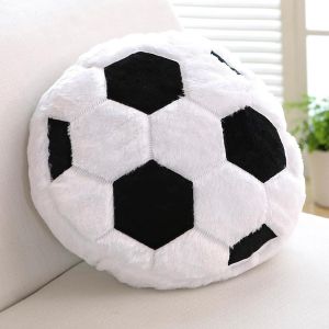 Eryi-Coussin Peluche De Football, Coussin De Football Moelleux Et Doux Coussin Décoration, Créatives Anniversaire Cadeau De Fête, 45 X 45cm (Football) - Neuf