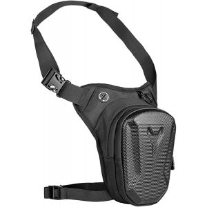 Jgd-Sacoche De Jambe Moto,Multifonctionnel Capacit&eacute; Extensible Imperm&eacute;able Sac Banane Pochette Ceinture Homme&femme,Coque Eva,Bande R&eacute;fl&eacute;chissante Et Sangle De Jambe R&eacute;glable Pour Cyclisme Course Esc - Neuf