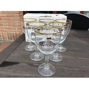 Maredsous Lot De 6 Verre A Biere 33cl, Neuf Et Officiel - Neuf