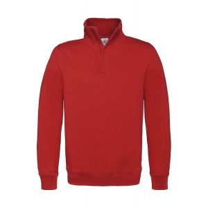 Sweat-Shirt Col Zipp&eacute; - Homme - Wui22 - Rouge - Neuf