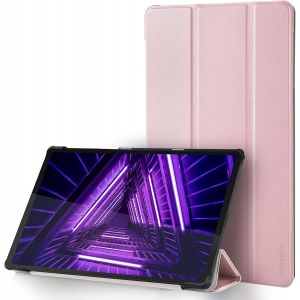 ELVORIX-Coque Etui Compatible pour Lenovo Tab M10 FHD Plus 10.3"" TB-X606/X606F, Ultra Slim PU Housse Cover de Protection Compatible pour Lenovo Tab M10 FHD Plus 10.3"" TB-X606/X606F, Rose - Neuf