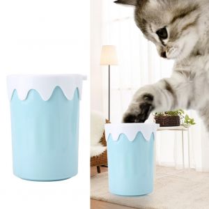 Hjlian Nettoyeur De Pattes Portable Pour Chien Et Chat, Brosse Douce Et Amovible Avec Corde (Bleu Ciel) - Neuf