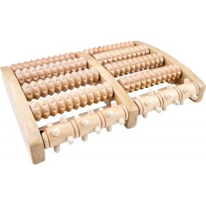 Kal-Rouleau De Massage Pieds, Masseur Pied En Bois, Outils De Reflexologie Plantaire Pour Relaxation De Acupression, Appareil Massage Des Pieds Pour Soulager Fasciite Plantaire - Neuf