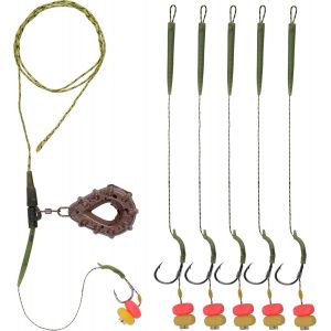 Bas De Ligne Pour P&ecirc;che &Agrave; La Carpe-Fabriqu&eacute; &Agrave; La Main-Poids De 80 G-App&acirc;t Pop-Up-Pour P&ecirc;che &Agrave; La Carpe - Neuf