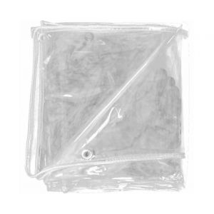 B&acirc;che transparente imperm&eacute;able en PVC perfor&eacute;e 1,52 m - Neuf