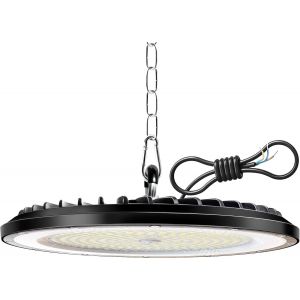 Ulteronixshop-1 Pi&egrave;ce Lampe Eclairage Atelier 100w, 15000lm Ufo Eclairage Plafonnier Led Garage Avec Chaine, 6000k Projecteur Led Int&eacute;rieur, Ip65 &Eacute;tanche &Eacute;clairage De Plafond Pour Garage, Entrep&ocirc;t, G - Neuf