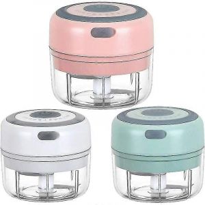 Mini broyeur électrique Hachoir Charge USB Sans fil Portable Broyeur d'aliments Ail Purée de pommes de terre (Vert) - Neuf
