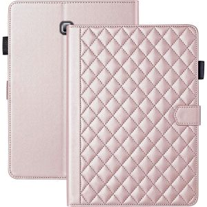 Kal-Coque Pour Samsung Galaxy Tab A 10.1 Pouces 2016 Sm-T580/T585/T587 Business Cuir Pu Tablet Étui Pour Galaxy Tab A6 Avec Fente Pour Carte Fonction Stand Or Rose - Neuf