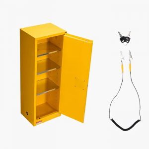 Armoire de S&eacute;curit&eacute; pour Produits Inflammables de 87 L-Duoku-59 x 46 x 165,1 cm-Armoire R&eacute;sistante au Feu -avec &Eacute;tag&egrave;re Ajustable - Neuf