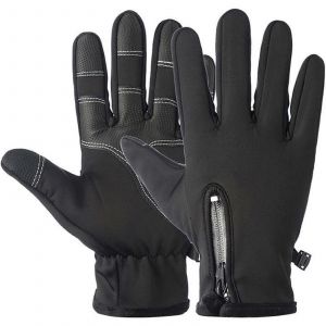 Gant D'hiver, &Eacute;cran Tactile Froid Gant, Chaud, Ajustement &Eacute;lastique, R&eacute;sistance &Agrave; L'abrasion Pour Le Cyclisme, L'&eacute;quitation, La Randonn&eacute;e P&eacute;destre (Couleur : B Noir, Taille : L) L B Noir - Neuf