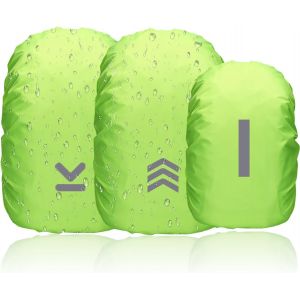 Eryi-Lot De 3 Protection Sac À Dos Pluie 30-50l Housse Sac A Dos Avion Housse De Pluie Sac À Dos À Sangle Élastique Avec Bandes Réfléchissantes Sac À Dos Imperméable Camping Et Le Cyclisme - Neuf