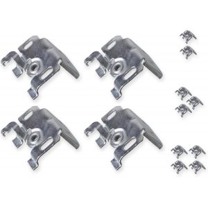 Support Universel (Support de Store) (4 pièces) pour Montage Mural ou au Plafond pour Stores en Aluminium avec Rail supérieur de 25 mm - Neuf