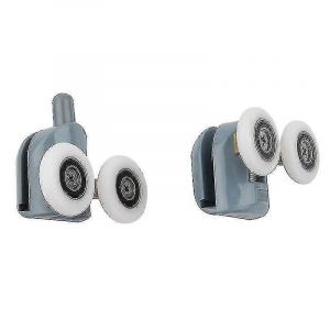 Kit de remplacement des rouleaux de porte plus lents - 4 roues bleues pour portes coulissantes en verre de douche - Neuf