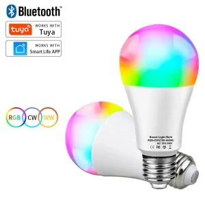 Smart Led Ampoule E27 App Contr&ocirc;le Dimmable Lumi&egrave;re Bluetooth Rgb Lampe 220v Chambre D&eacute;coration Partie &Eacute;clairage Smart Life Smart Led Bulb E27 - Neuf