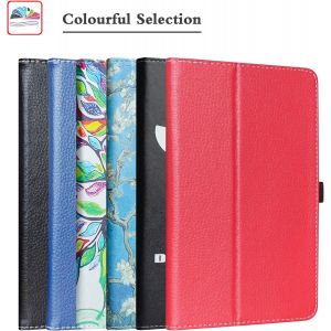 Compatible Avec Teclast P20Hd Coque,Teclast M40 Pro Coque&iquest;Slim Pu Cuir Etui Et Pliable Stand Folio Coque Couverture Pour 10.1"" Teclast P20Hd / M40 / M40Se / M40 Pro Tablet,Love Tre[COQ9129556] - Neuf