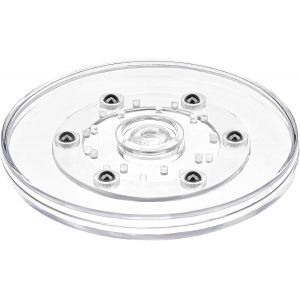 KAL-Acrylique Lazy Susan Plateau Tournant 12,5 Cm Organisateur Palier Tournant Affichage Base Cuisine Pimenter Étagère - Neuf