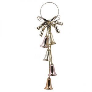 Charmant Arbre De No&euml;l D&eacute;coratif Cloches Suspendus Ornement Ensemble De La Structure M&eacute;tallique Couleur Al&eacute;atoire D&eacute;cor De No&euml;l - Neuf