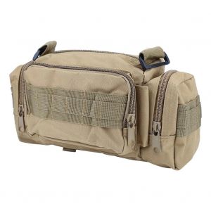 Sac banane multifonctionnel en nylon unisexe pour les activit&eacute;s de plein air (kaki) - Neuf