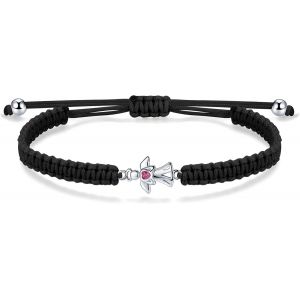 Eryi-Bracelet Cordon Filigrane Argent 925 Infini Amour Coeur Arbre De Vie Bracelet Pour Fille Femme Ado Réglable, Anniversaire Journée Enfants Bijoux - Neuf