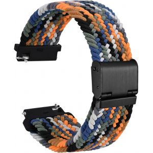 Tress&eacute; Bracelet Montre En Nylon Pour Homme Et Femme, Boucle R&eacute;glable, D&eacute;gagement Rapide, Sangles Sport Tiss&eacute;es, 18mm 19mm 20mm 21mm 22mm - Neuf