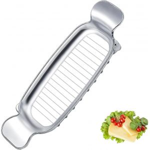Coupe-Beurre Portable En Acier Inoxydable Avec Fil M&eacute;tallique Et Poign&eacute;es, Outil De D&eacute;coupe Pour La Cuisine. - Neuf