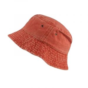 Bucket Cap Vintage Pliable Lav&eacute; Denim Hommes Femmes Hip Hop P&ecirc;cheur Chapeau Casquette De P&ecirc;che Pour L'ext&eacute;rieur -Orange - Neuf