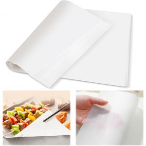 Letnerny-100 Feuilles Papier Cire Alimentaire, Papier Emballage Alimentaire,Papier Emballage Alimentaire Antiadh&eacute;sif,Papier &Agrave; Fromage Imperm&eacute;able Et &Agrave; L'huile, Pour Hamburgers, Barbecues,P&acirc;tisseries - Neuf