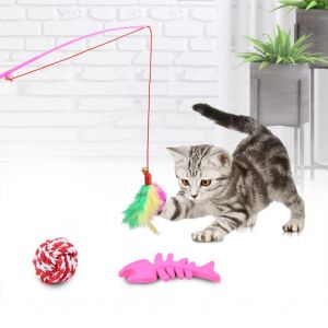 Hjlian Ensemble De 4 Jouets Interactifs En Plastique Pour Chat - Neuf